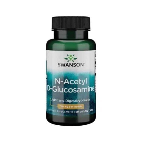 Swanson N-Acetyl D-Glucosamine (N-A-G), 750mg - 60 Capsule